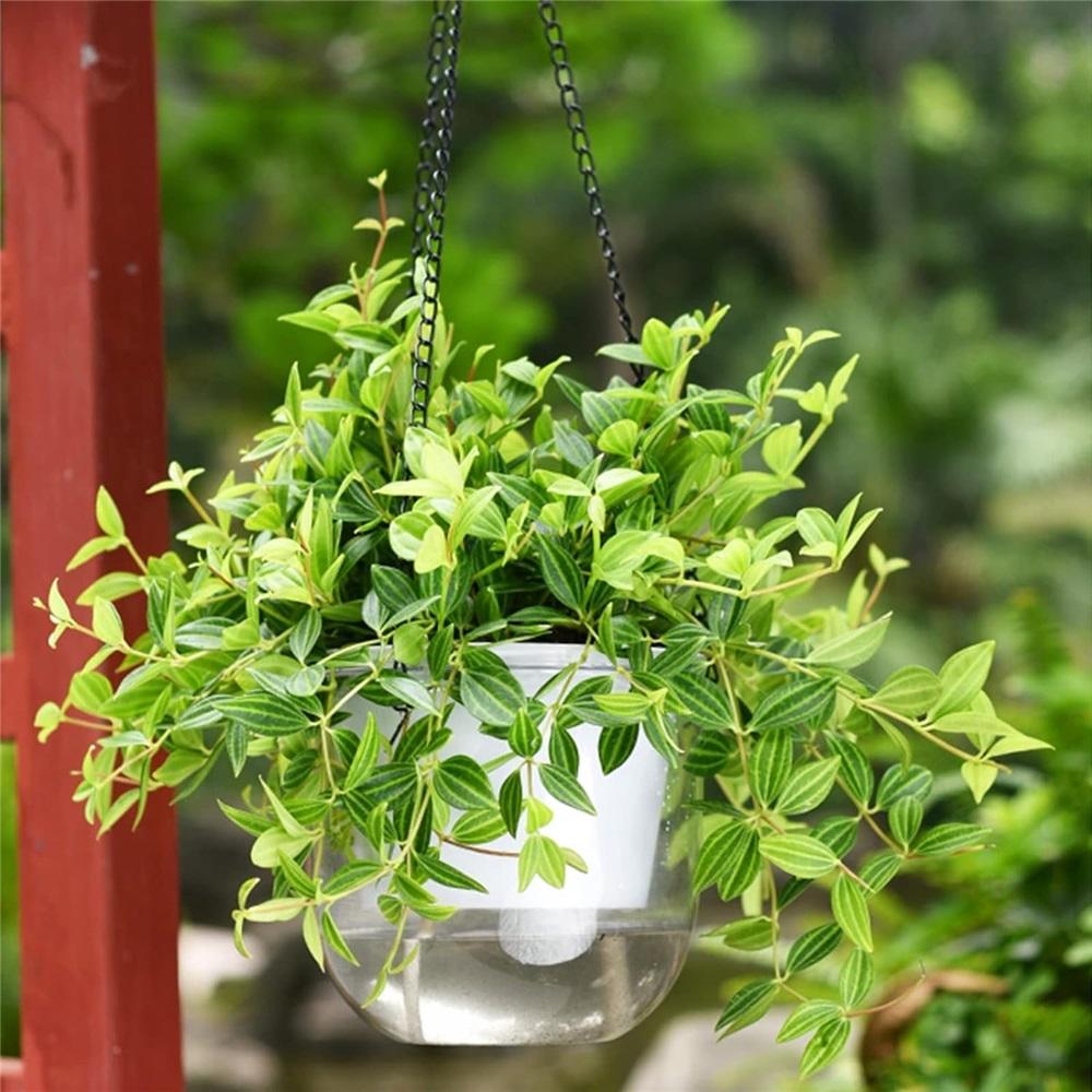 Indoor Hanging Flower Pots - Set of 3 Outdoor Flower Pots, Hanging Flower Pots with Drainage Holes