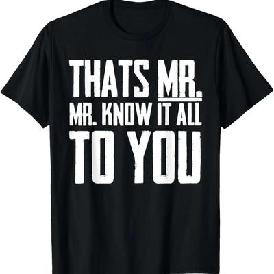 Men & Boys Mr-Know-It-All T-Shirt
