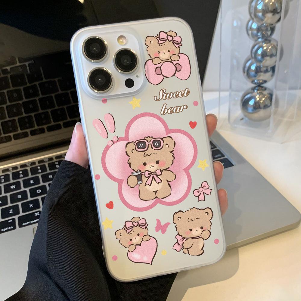 Huse pentru telefoane mobile pentru iPhone 11 13 15 Pro Max 12 14 Pro Max Husă iPhone 16 15 Plus 13 Pro 12 Textura mată Flori desenate pictate