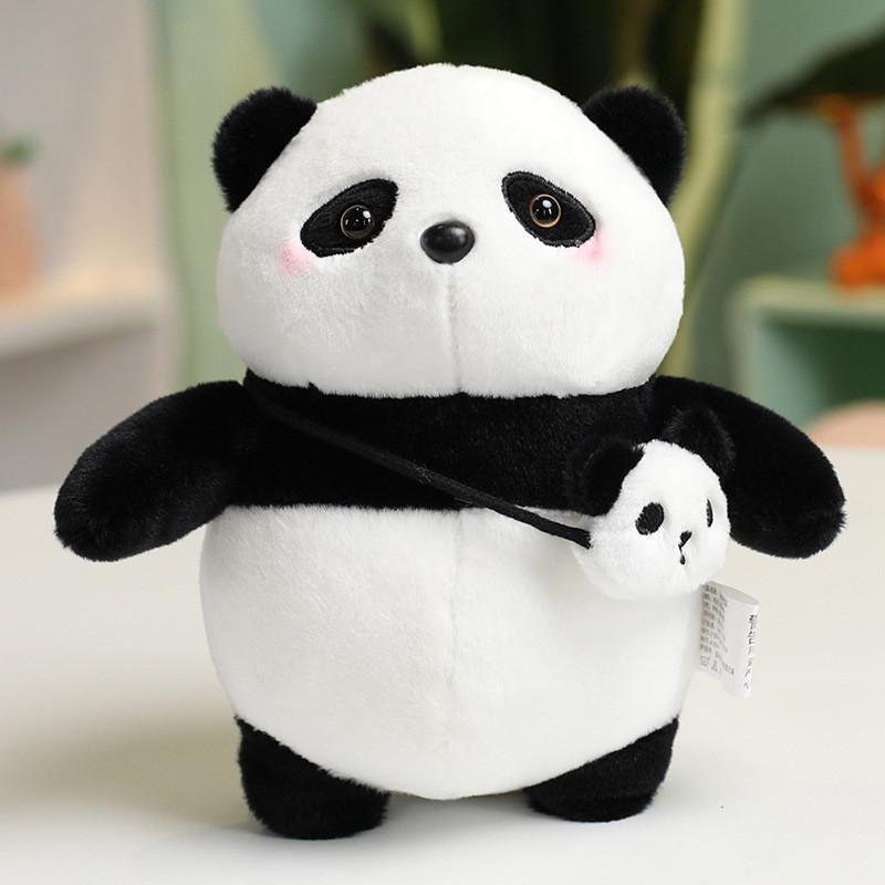 

И Черный Радостный Белый Панда Мягкая Игрушка Мягкая и Очаровательная Подарок для Детей