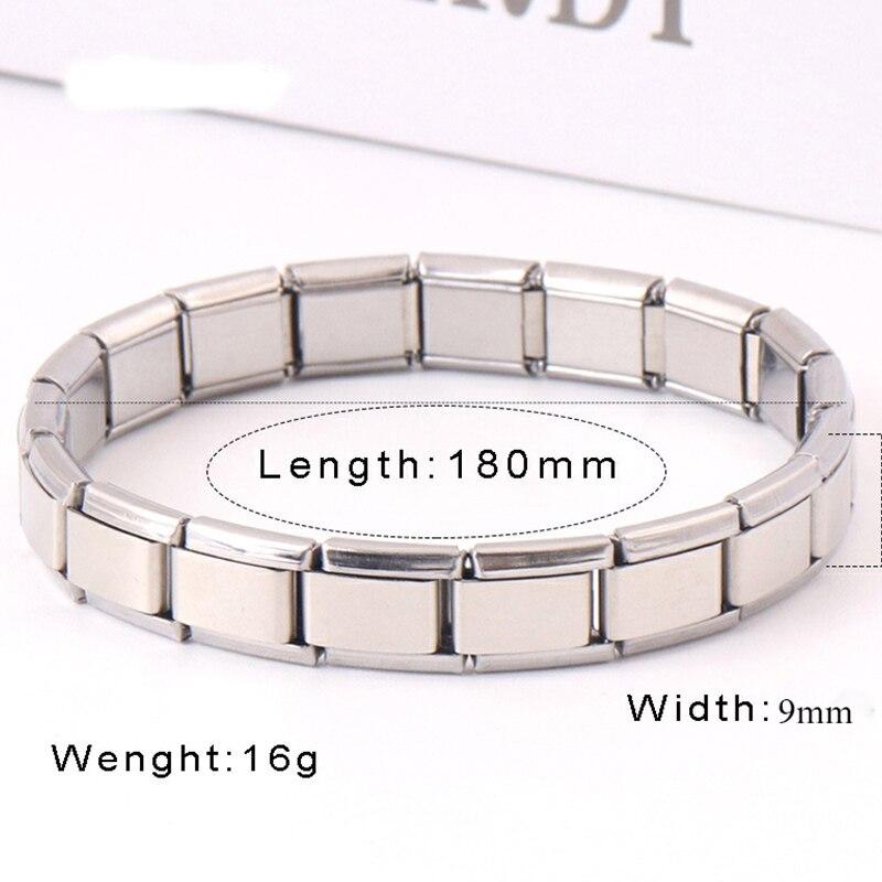 9 Mm Wide Stainless Steel Bracelets Simple Trendy Style Daily Wear Silver-Color Charm Bracelet For Women On Party Unisex Style