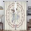 A Little Princess Kitchen Curtains for Living Room Curtain Blinds Partition Tulle for Bedroom Shades Home Interior Curtains