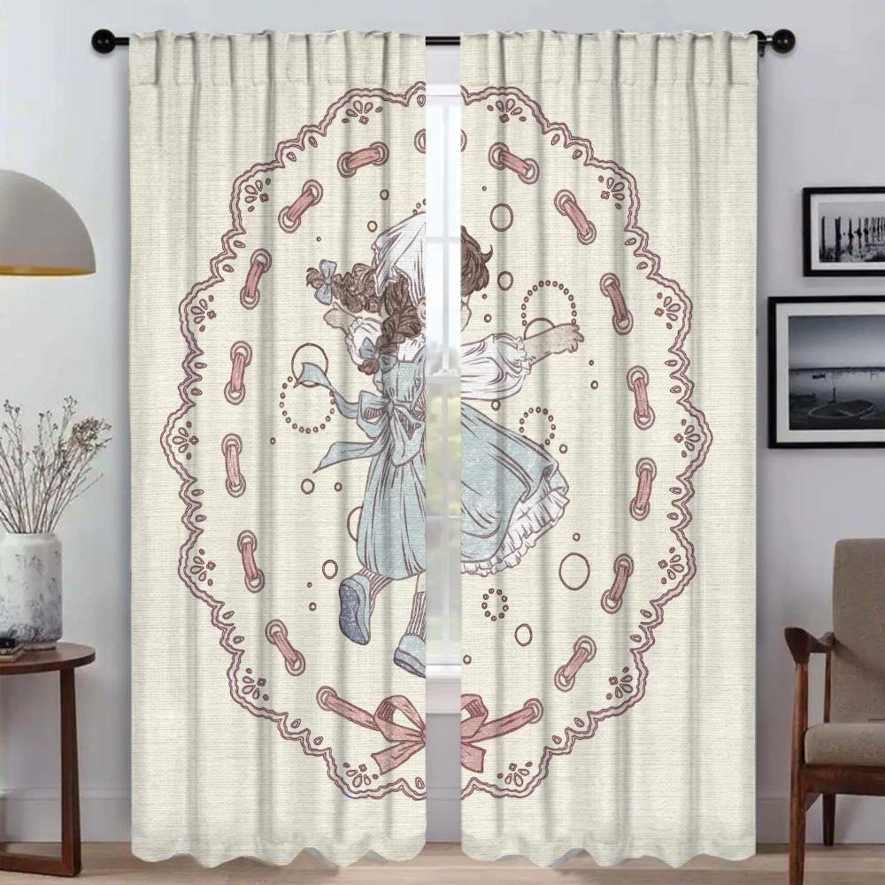 A Little Princess Kitchen Curtains for Living Room Curtain Blinds Partition Tulle for Bedroom Shades Home Interior Curtains
