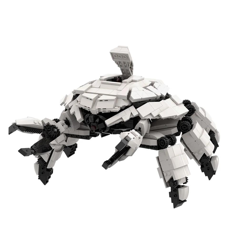 MOC Crab Robot Building Blocks Anime Movies High Tech Crab Robot Creativity Bricks Model Assembly Toys Kids DIY Birthday Gifts