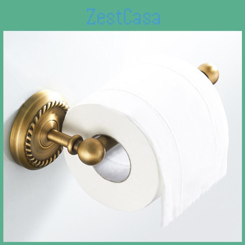 Holder Bathroom Toilet Accessories Paper Antique Copper Process Simple Roll Bar European Style Paper Towel Holder