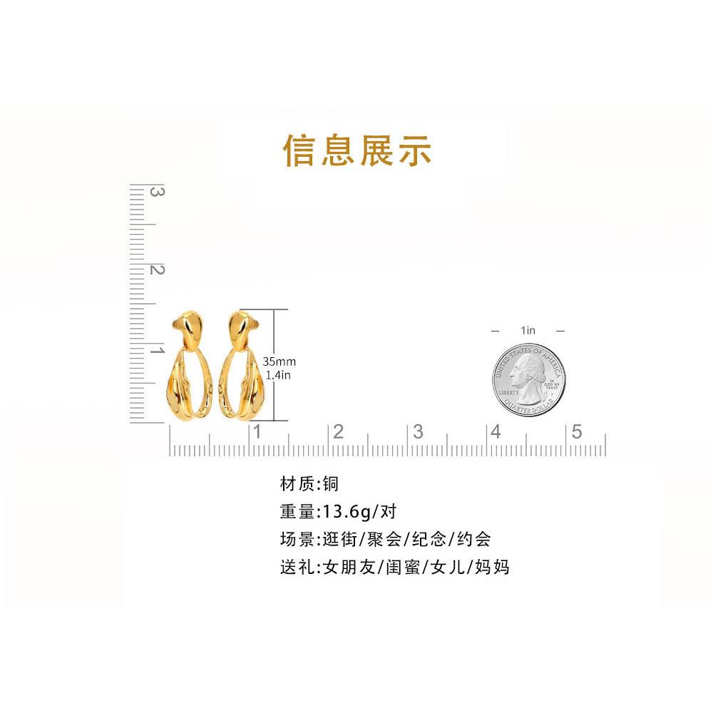 Earrings Women's Fashion Design Gold Ethnic Naked Body European and American Style Polka Dot Earrings Haisheng Jewelry