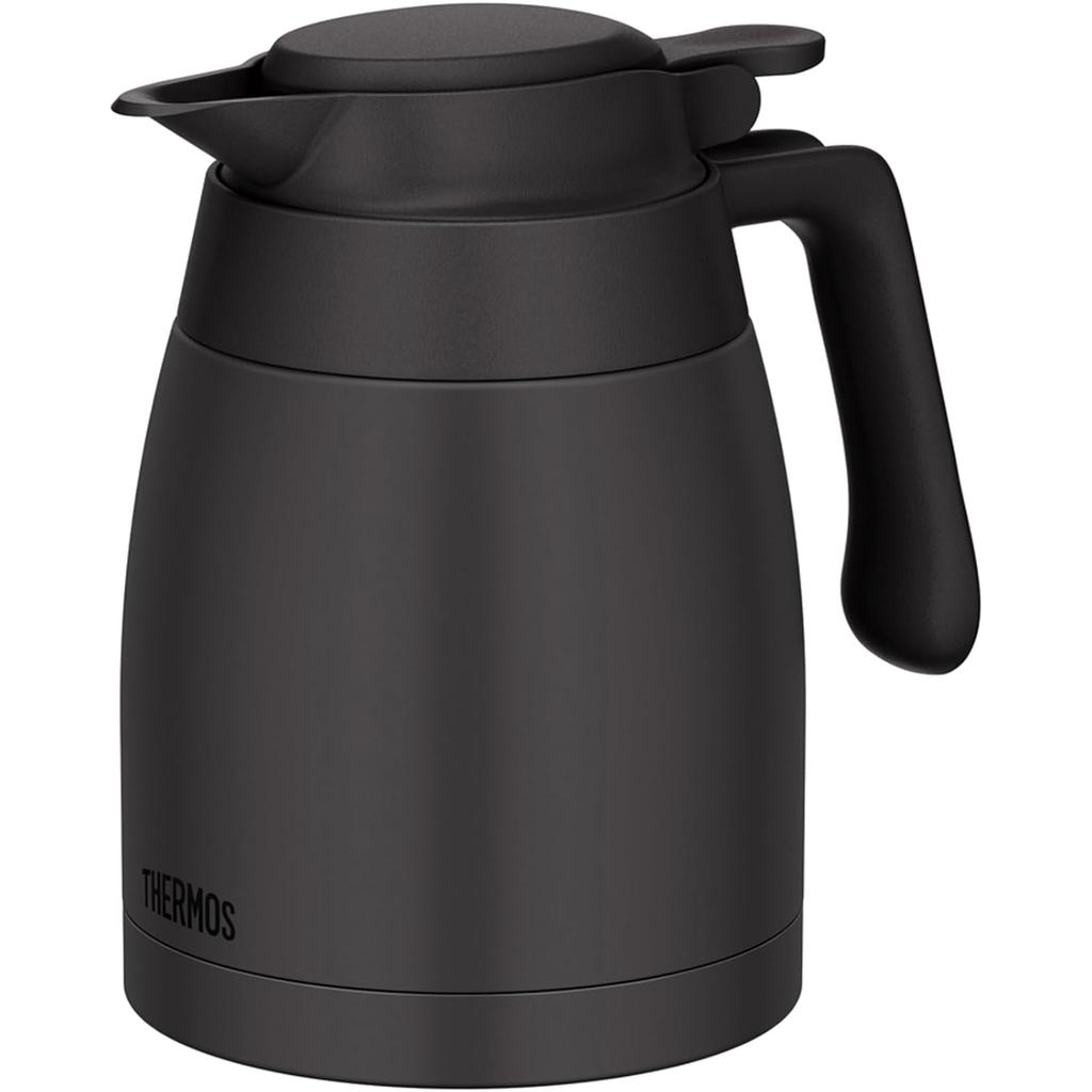 Thermos Stainless Steel Pot 1.0L Dark Gray Insulated Tabletop Insulation Cooling Wide Mouth Design TTG-1000 DGY