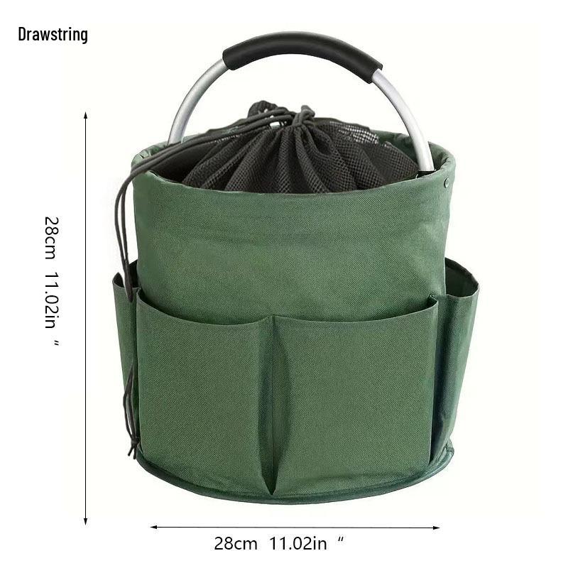 Multifunctional Foldable Storage Basket for Camping, Picnic, Toiletries, Shower, and Household Use
