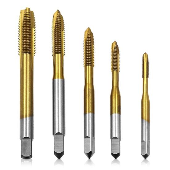 

M3 M4 M5 M6 M8 Метрическая винтовая резьба HSS Машинная заглушка Метчик Сверло Аппаратный инструмент