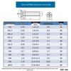304 Stainless Steel Extra Long Phillips Flat Head Screws and Nuts Set (2M, 3M, 4M)