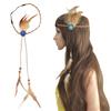 Feathers Headpiece Indian Headpiece Native American Headdress Boho Feathers Headbands Hippie Jewelry Boho Headpiece