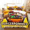3D Print Icrimax Burgerpommes Bedding Set Twin Queen King Full Size Duvet Cover Pillowcase Bed Boys Girls Adult Home Textil