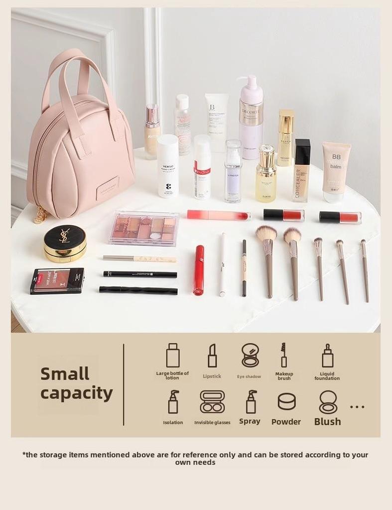 2025 Women's Portable Large-Capacity Cosmetic Travel Bag - High-End Hand-Held Skincare Storage