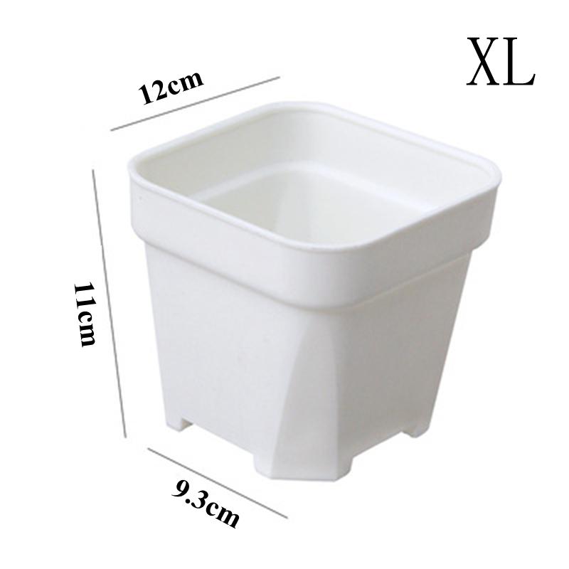 Nowe Zagęszczone Doniczki na Kwiaty Sukulenty Roślina Mała Kwadratowa Doniczka Kaktus Mini Bonsai Doniczka Podstawka Kreatywny Wystrój Domu Biura Narzędzie Ogrodowe