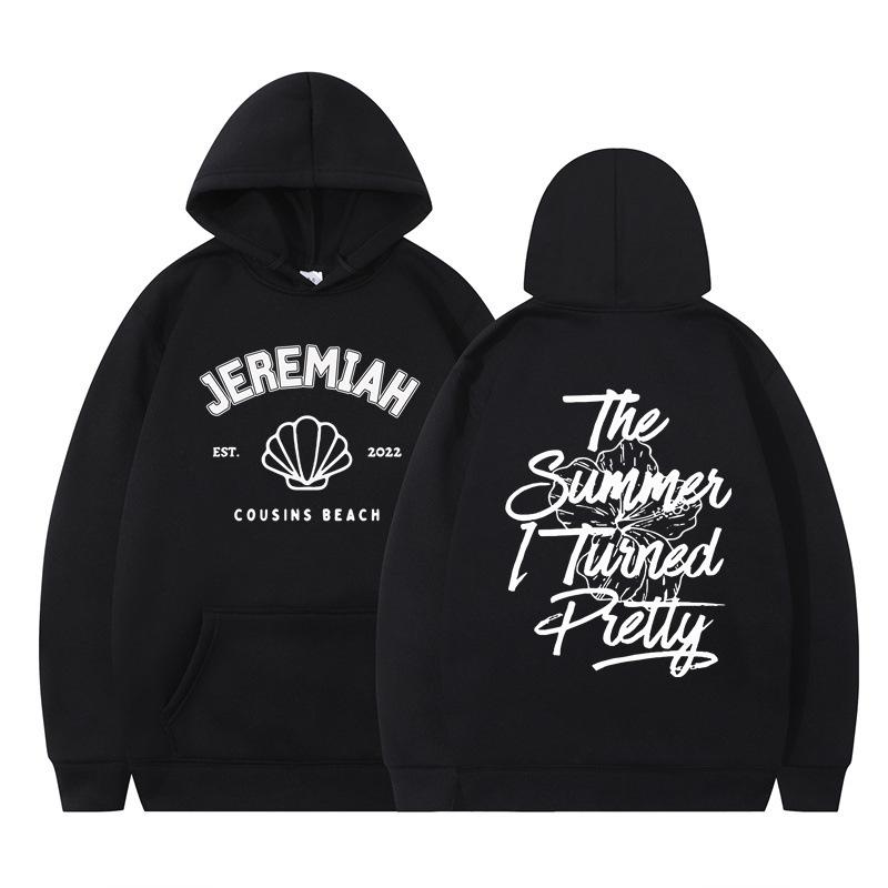 

Fashion Unisex The Summer I Turned Pretty Printed Pullovers Hoodies Sweatshirt Outdoor Sport Hoodie Plus Size XS чёрный