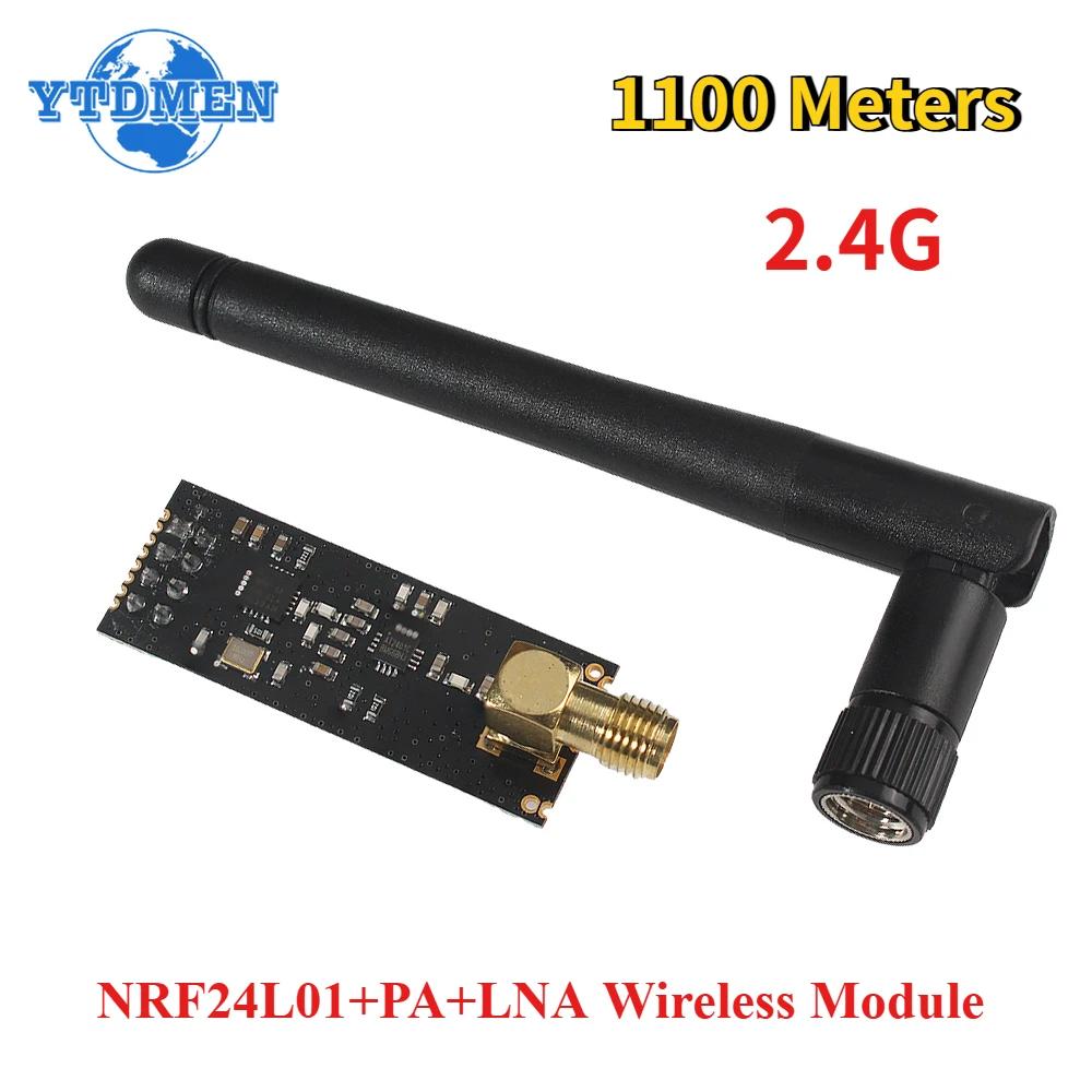 

1/5pcs NRF24L01+PA+LNA 2.4G Wireless Module 1100 Meters Long-Distance with Antenna