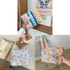 Colorful Striped Polka Dot Cosmetic Case Handheld Sewing Cotton Travel Bag