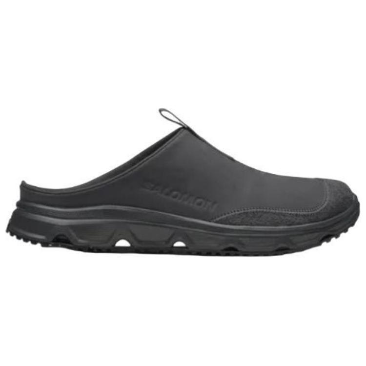 Salomon Rx Slide Leather Minimalist Anti-Slip Closed-Toe Slippers Unisex Slippers Black 477511