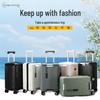 Luggage 24-Inch Large Capacity Leather Zipper Suitcase, Universal Trolley Case for College Students, Men & Women, 20-Inch Cabin Size