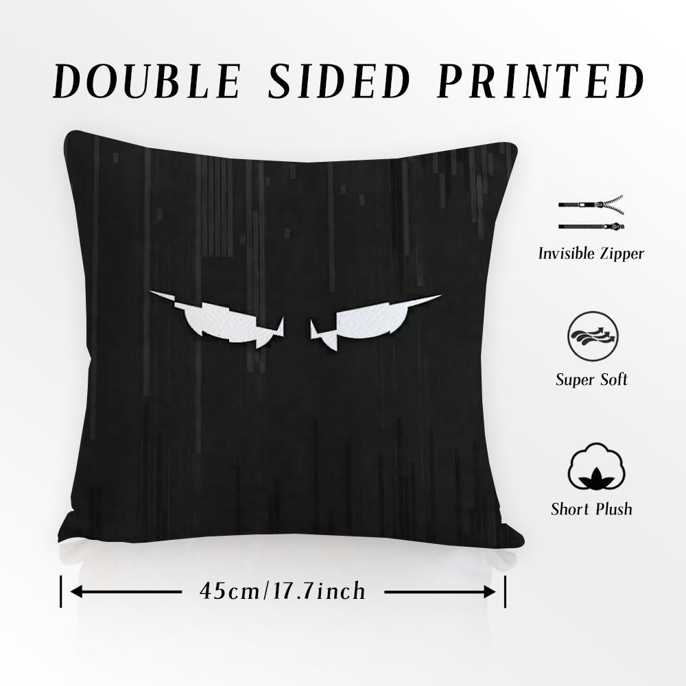 Rainbow Six Siege Pillow Case Pillowcase Anti-Dustmite Pillow Invisible Zipper Silky Short Plush Sofa Cushion Cover