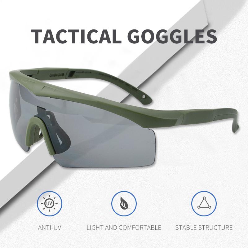 Anlorr 6022 Uv400 Cs Games Glasses Tactical Eyewear Shooting Ballistic Sunglasses Tactical Lenses Goggles