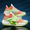 Luminous Velcro High-Top Unisex Basketball Shoes for Teens, Trendy Sports Footwear for Cement Courts