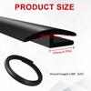 1.8M/6Ft Windshield Cowl Molding Rubber Seal Strip Trim, Front Rear Windshield Seal, Car Weather Stripping, Window Sunroof Seal For Most Cars Trucks