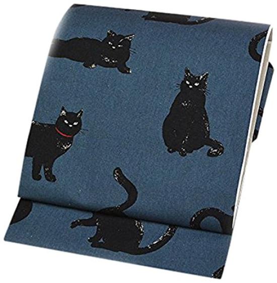 

Kimono Cat Nagoya retro Nagoya domestically Nagoya small Japanese clothing ongy46 [Wagokoro Shop] pattern, cotton, ready-made, washable, 9-inch obi,