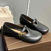 Autumn and winter French flat-bottomed small fragrant new simple retro soft-soled Mary Jane single shoes