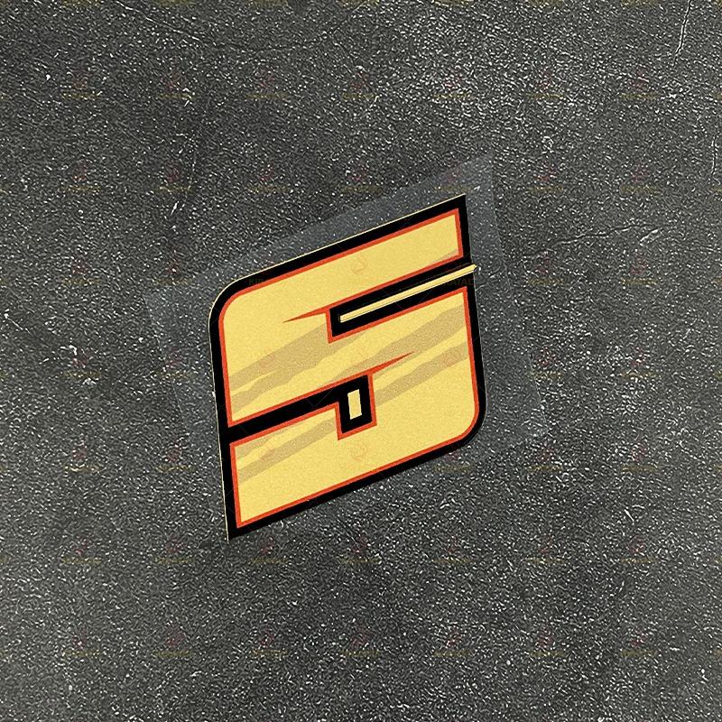 

1pc Gold Nmnber 0-9 Motorcycle Stickers Waterproof for Motorcycle Fairing Helmet Car Window Scooters Universal Vinyl Decals S-High 5cm
