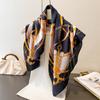 Luxury Brand 2026 Print Square Scarf Women Satin Neck Hair Tie Band Soft Work Neckerchife Hijab Head Female Foulard