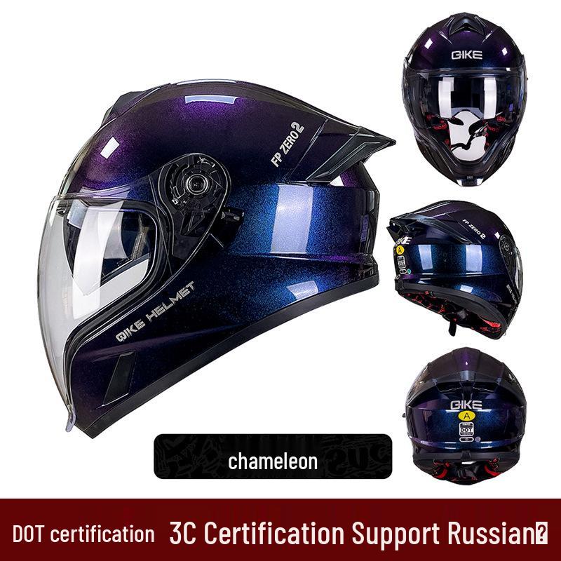 2025 Ghost Face Dual Visor Motorcycle Helmet: Anti-fog Full Face, Unisex with Drinking Feature
