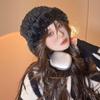 Winter Thermal Knitted Beanie Fisherman Hat With Ear Flaps Chunky Crochet Oversized Slouchy Cap For Outdoor Winter Sports