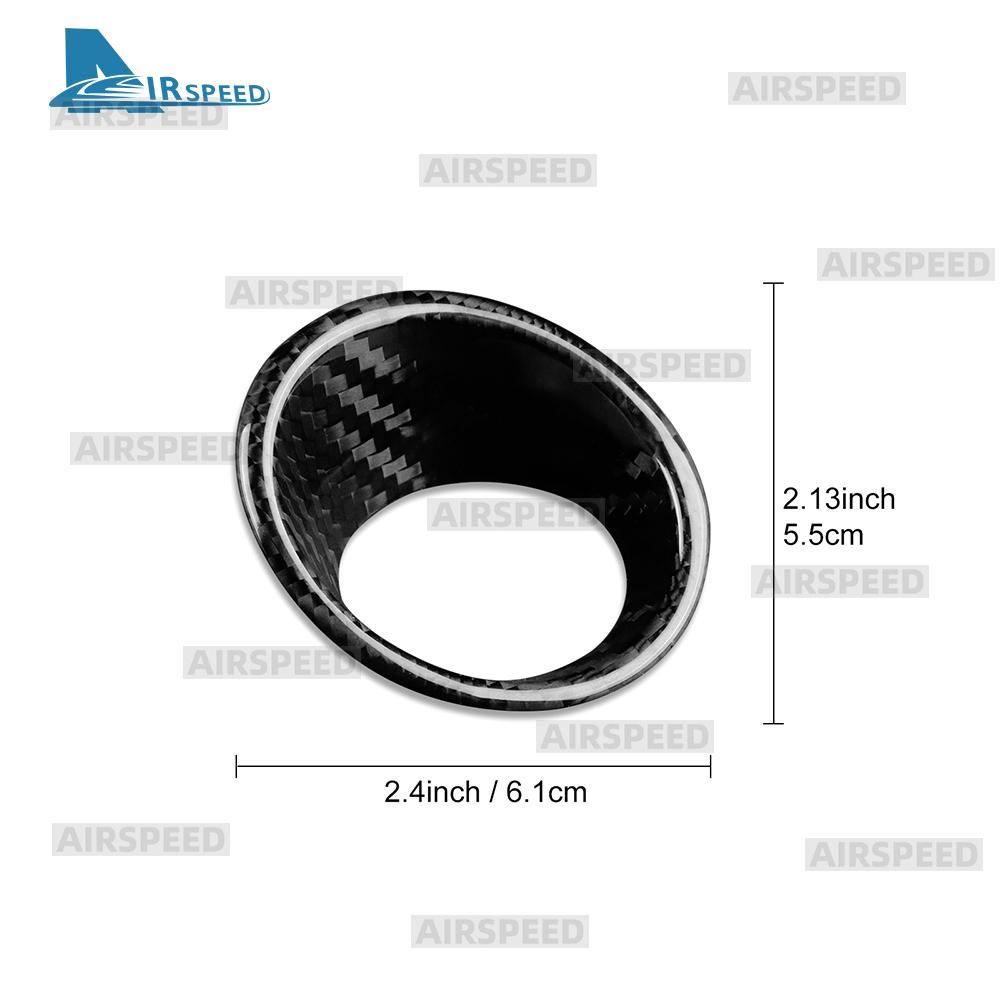 Real Dry Hard Carbon Fiber Sticker For Abarth 595 595C 695 695C 2016 2017 2018 2019-2024 LHD RHD Car Ignition Key Frame Trim