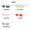 Fashion Colorful Mercury Lens Sunglasses For Men Women Small Metal Eyewear Frame Outdoor Sun Glasses UV400 Gafas De Sol