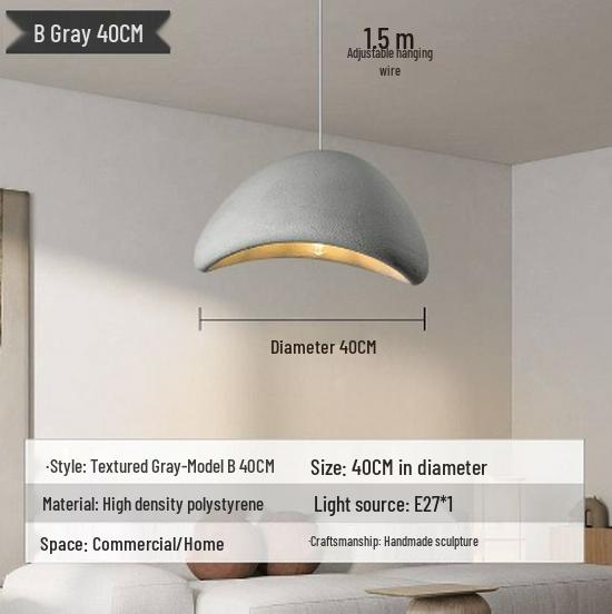 Japanese Cream Style Chandelier for Duplex Lofts, Restaurants, Bars, and Homestays