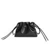 Leather Women's Bag Handbag New Drawstring Small Bag Pleated Cloud Bag Shoulder Messenger Bag