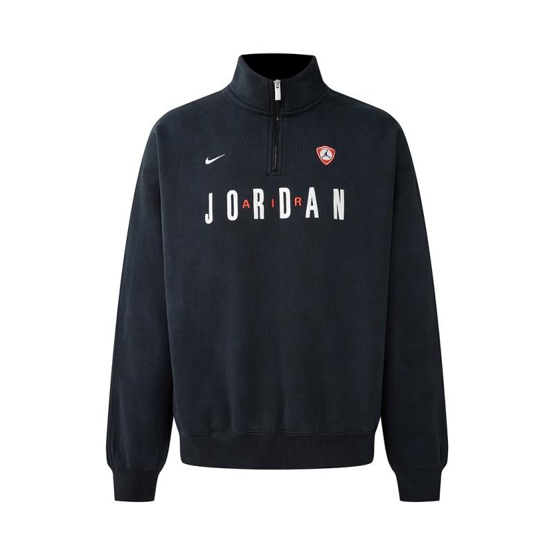 Jordan Flight Graphic Fleece 1/4-Zip Top  Black Sail  Men s IF1817-010 L