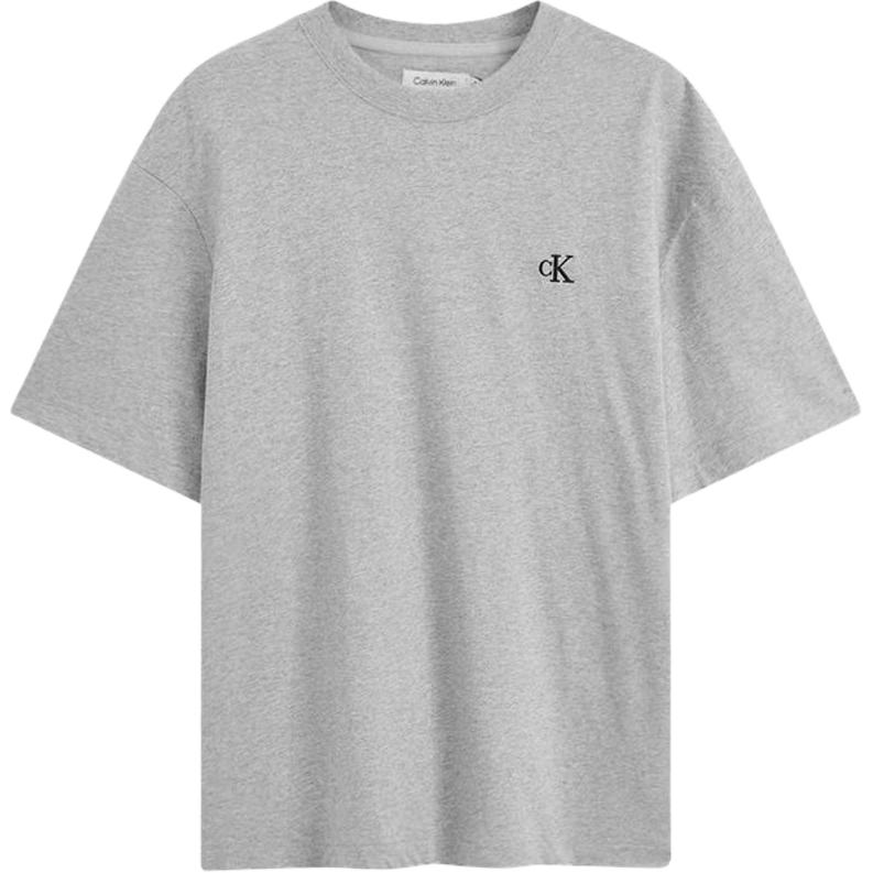 

Calvin Klein Casual Comfortable Letter Minimalist Round Neck Short Sleeve T-Shirt Men Tops Gray 81HM229-031 XXL