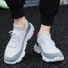Thick Platform Mesh Upper Sports Shoes for Men High Quality Running Shoe In Promotion Gym Designer Breathable Man Casual Sneaker