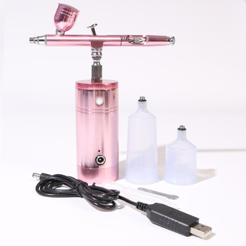 

Ручной инструмент для инъекций кислорода, нано-спрей для гидратации под давлением, увлажняющий инструмент, отпариватель для лица, эссенция, инструмент для красоты, спа розовый