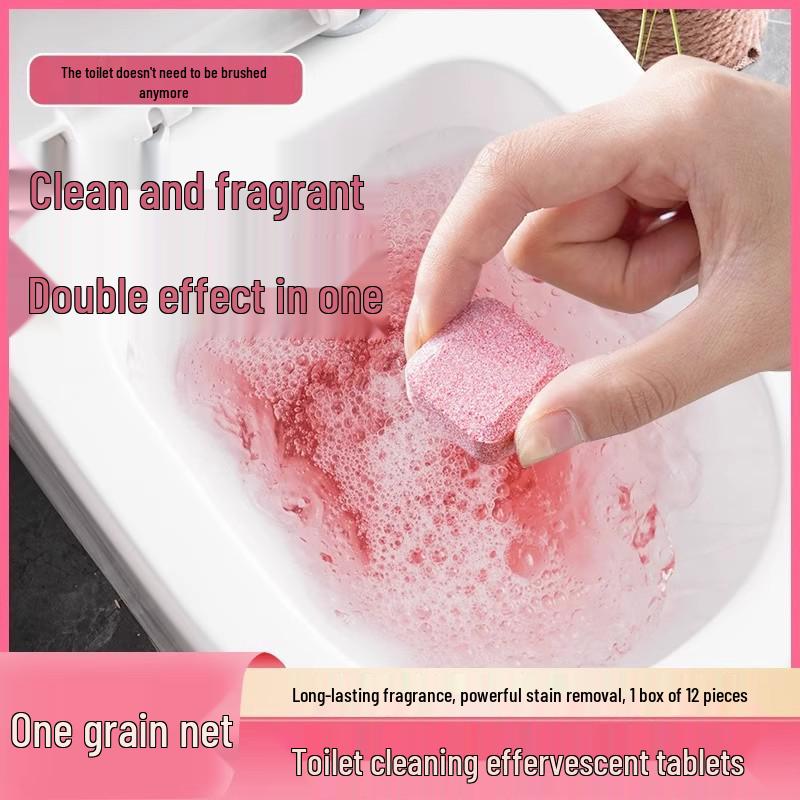 New User Offer: 12 Effervescent Toilet Deodorizer Tablets for Odor and Stain Removal