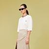 LESS 2024 Summer Silk-Cotton Blend Loose Fit Round Neck T-Shirt