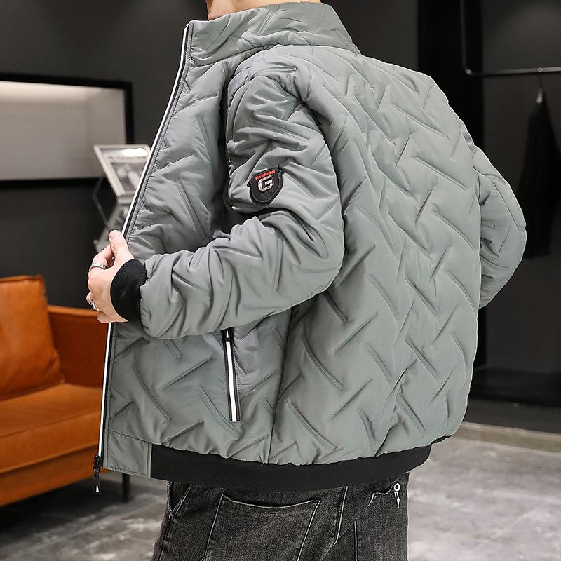 Men's Winter Casual Warm Baseball Collar Business Cotton Jacket