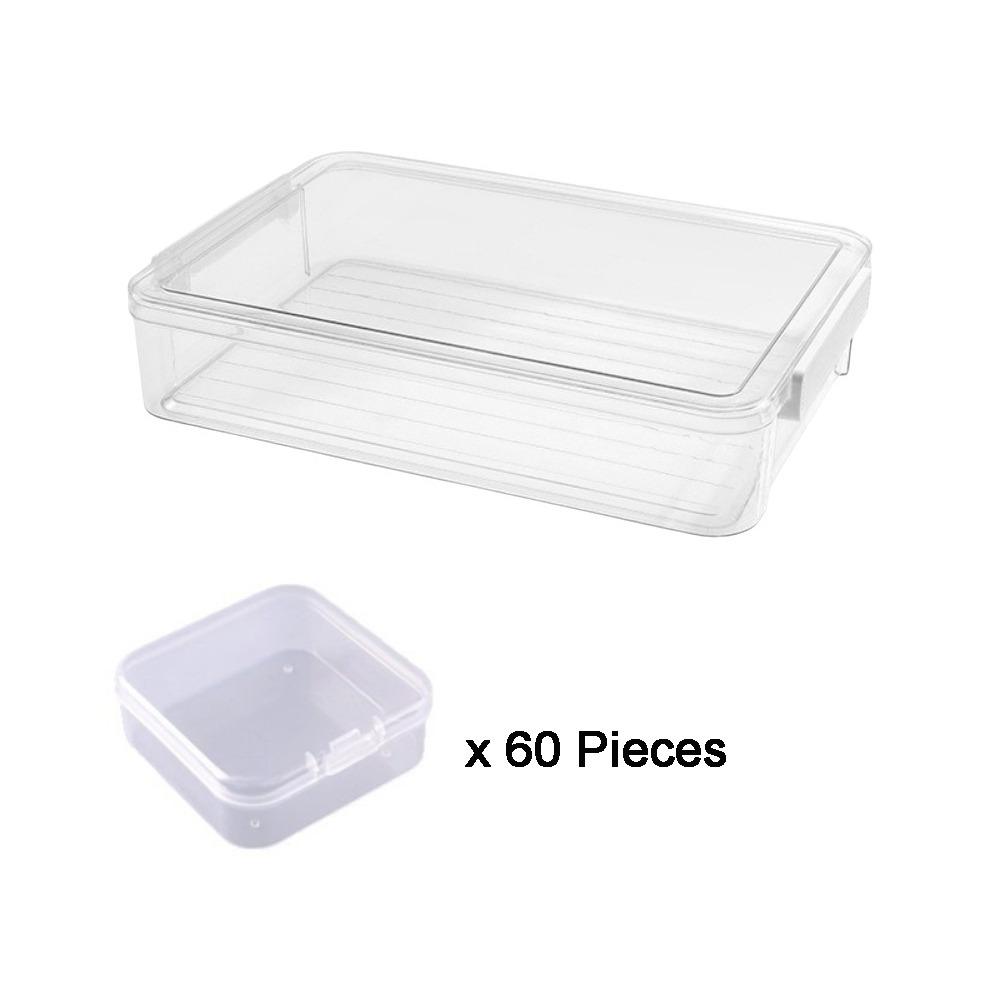 Transparent Perler Beads Storage Box Plastic Jewelry Container Beads Storage Box  DIY Crafts