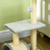 72cm Cat Tree with Scratching Post, Pad for Indoor Cats - Light Grey