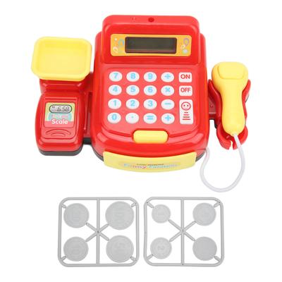 Children Mini Cash Register Toy Cash Register Simulation Coin Set for Over 3 Year Old Kids Birthday