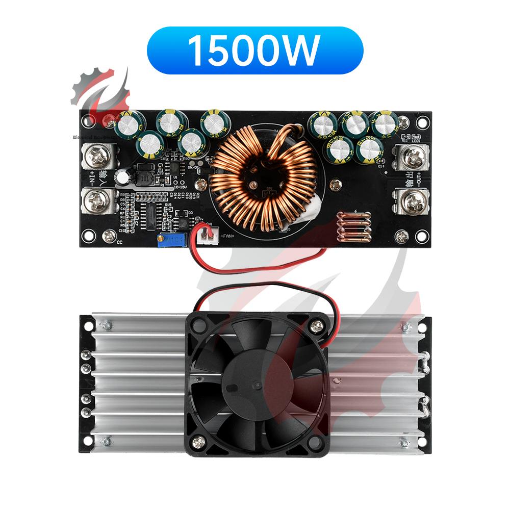 High Power 1500W Adjustable Step-Down Power Supply Module DC15V-90V to DC2.5V-72V 50A Constant Voltage Power Supply Board