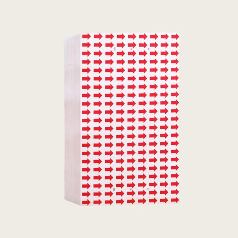 RYZH Red Arrow Rework Quality Inspection Labels, 140 Sheets