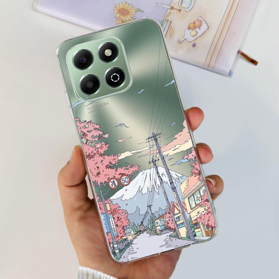 For Honor X6b Case JDY-LX1 JDY-LX2 Cover Luxury Marble Pattern Soft Clear Silicone Phone Back Cover For Honor X6b 4G X 6B Fundas